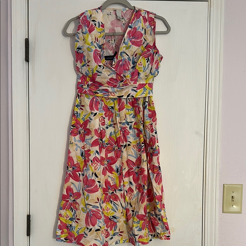Floral Sleeveless Tank Top and Skirt Set